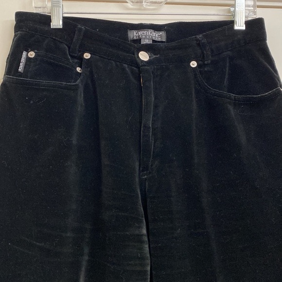 Karen Kane Velvet Pants Womens Jean style festive, party dressy vintage Size 12 - Picture 4 of 9